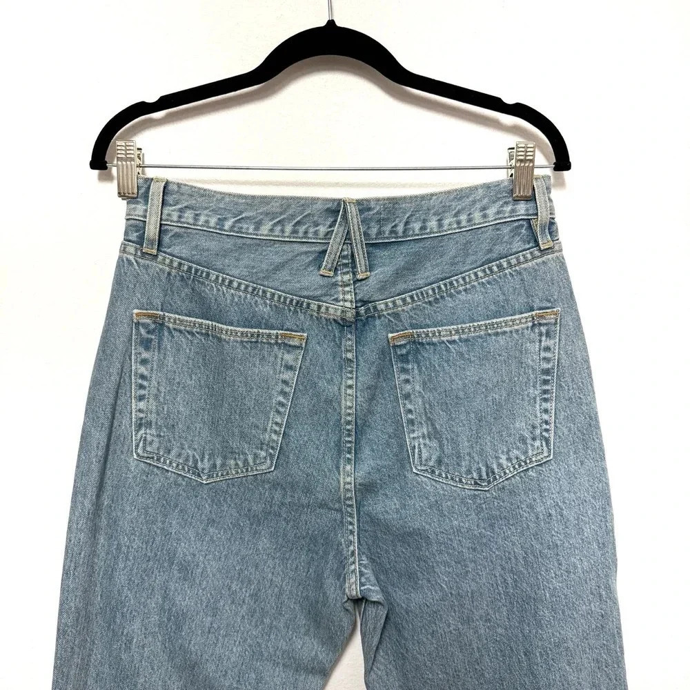 NWOT $339 SLVRLAKE London Crop Jean - Medium Wash High-Waist 90's Mom Denim - Picture 4 of 9